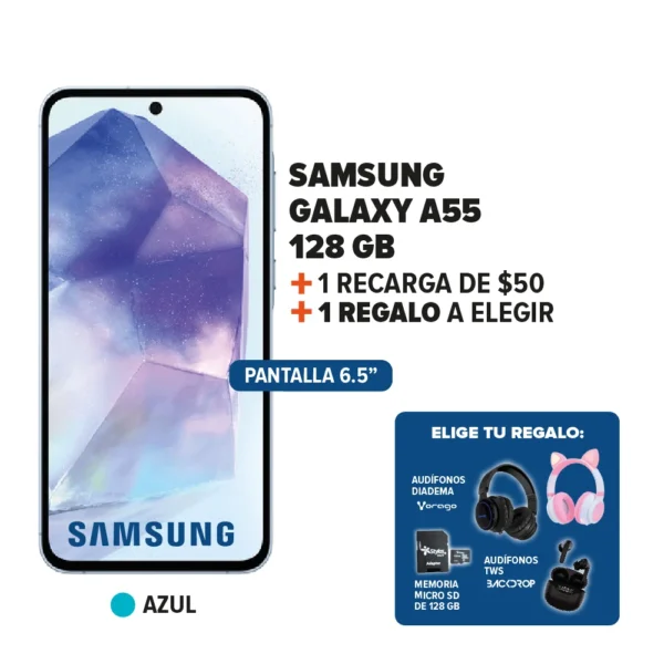 Samsung Galaxy A55 + Recarga + Regalo