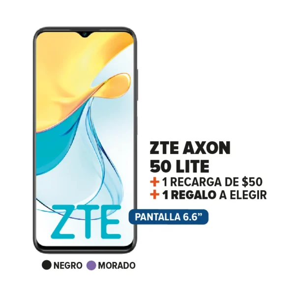 ZTE Axon 50 Lite + 1 Recarga + 1 Regalo