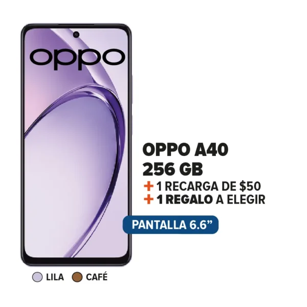 Oppo A40+ Recarga + Regalo