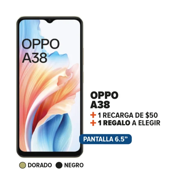 Oppo A38 + Recarga + Regalo