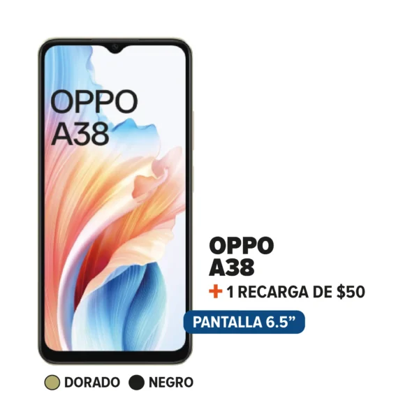 Oppo A38 + Recarga + Regalo