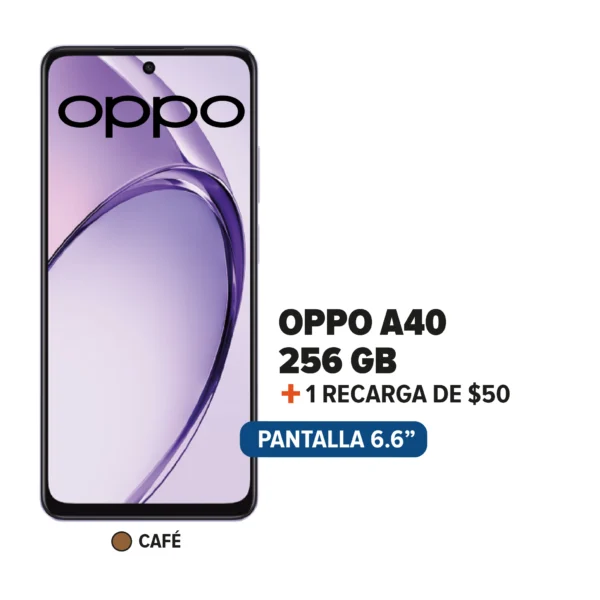 Oppo A40 + Recarga