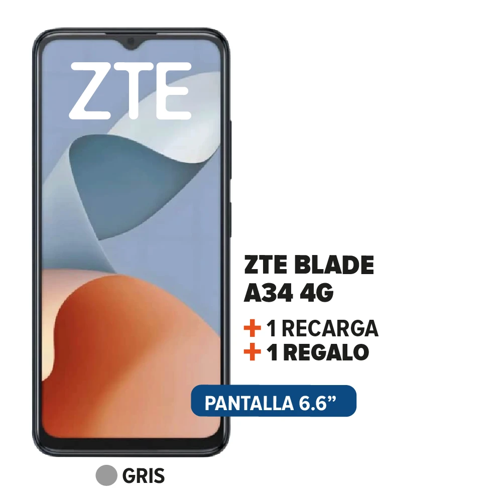 ZTE Blade A34 + Recarga + 1 Regalo