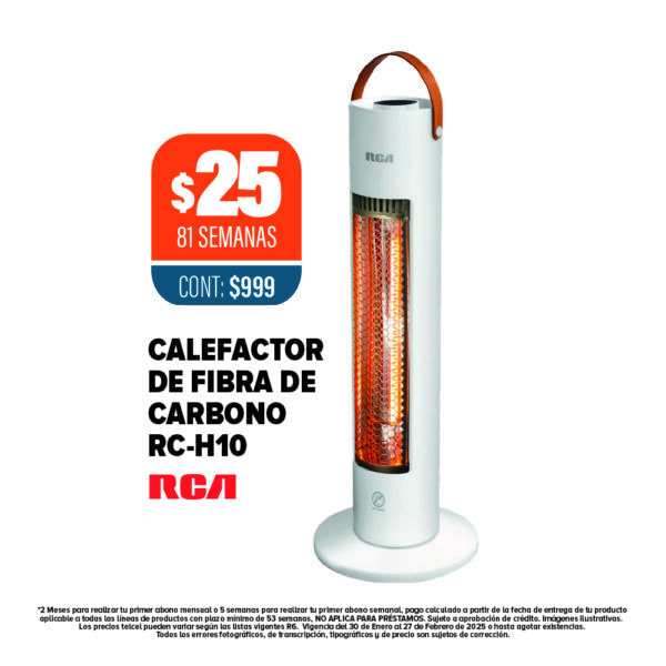 Calefactor de Fibra de Carbono RH-H10 RCA