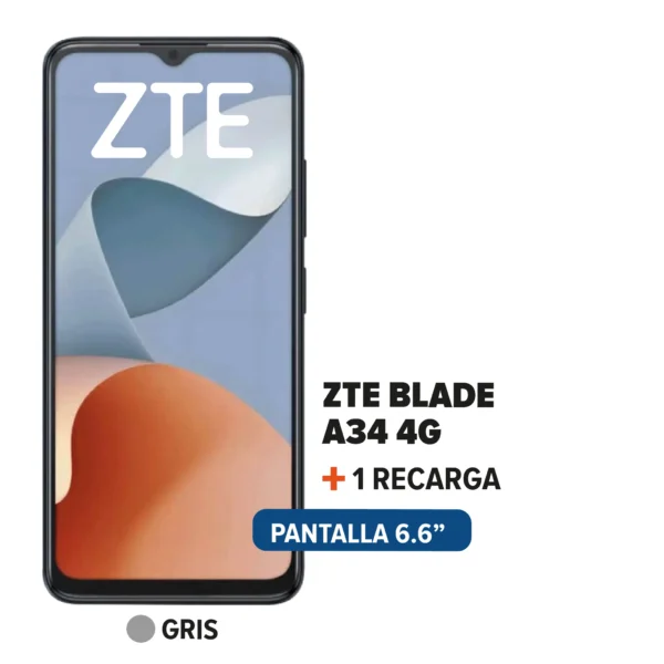 ZTE Blade A34 + Recarga