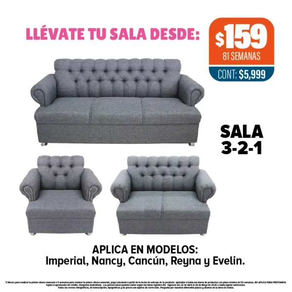 Salas 3-2-1 (varios modelos)
