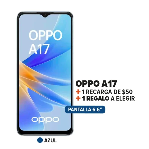 Oppo A17 + Recarga + Regalo