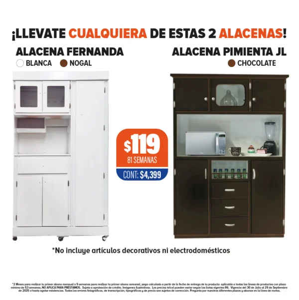 ALACENA FERNANDA Y ALACENA PIMIENTA JL