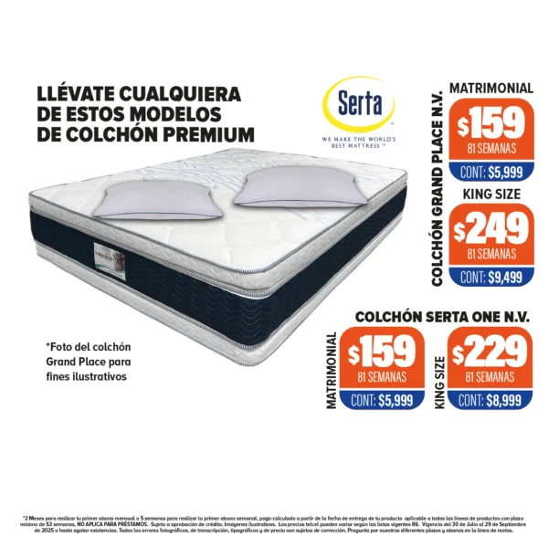 COLCHONES SERTA PREMIUM