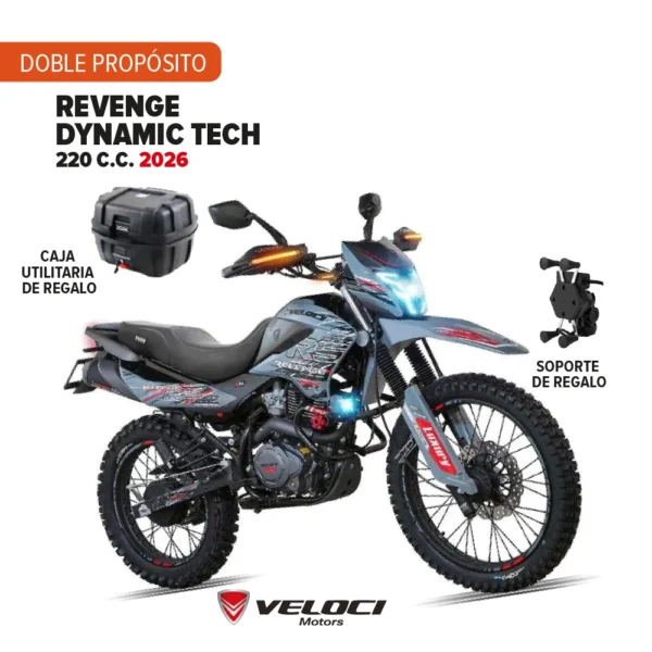 Motocicleta Veloci Revenge Dynamik Tech 220 C.C. 2026