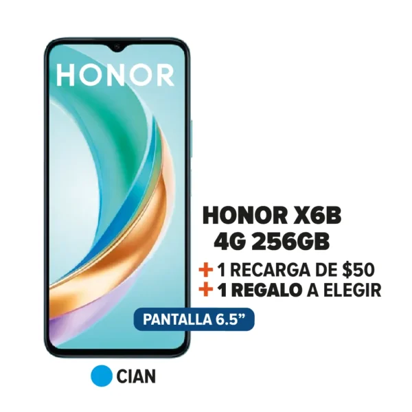 Honor X6B + 1 Recarga + 1 Regalo