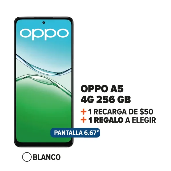 Oppo A5 + Recarga + Regalo