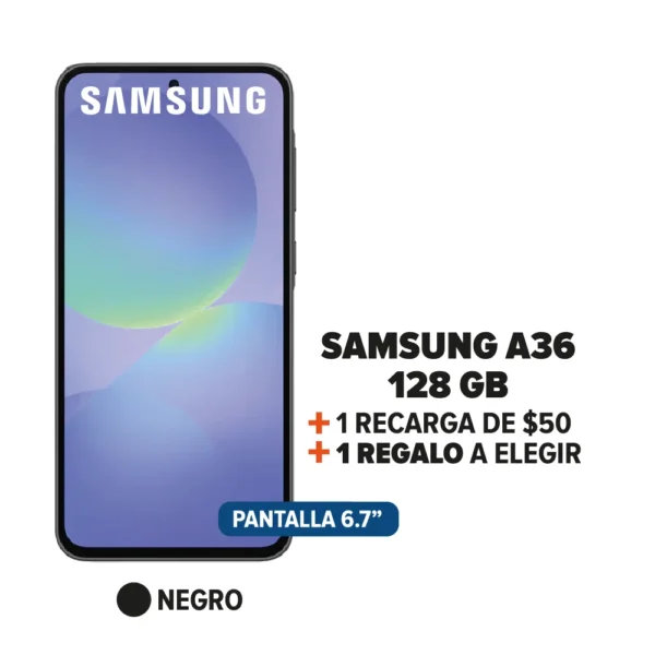 Samsung Galaxy A36 + Recarga + Regalo