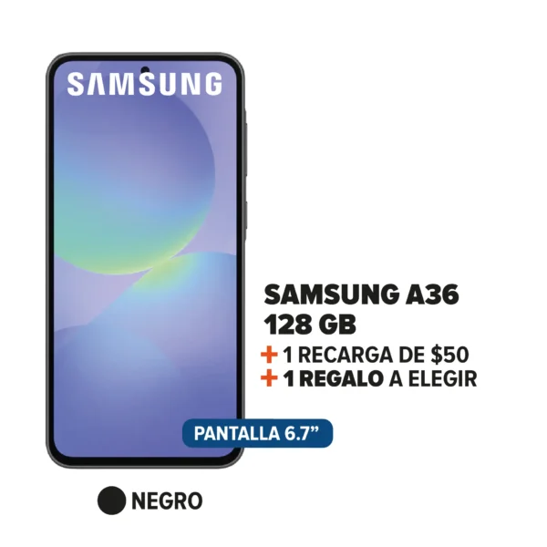 Samsung Galaxy A36 + Recarga + Regalo