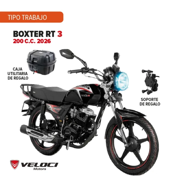 Motocicleta Veloci Boxter RT3 200 C.C. 2026