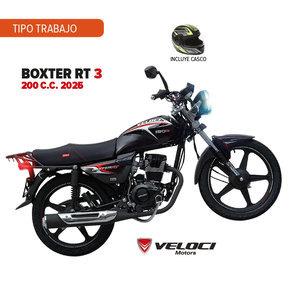 Motocicleta Veloci Boxter RT3 200 C.C. 2026