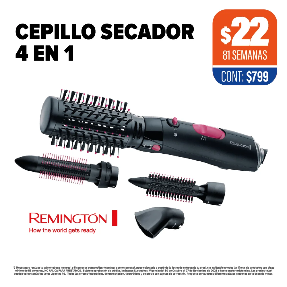 CEPILLO SECADOR 4 EN 1 REMINGTON
