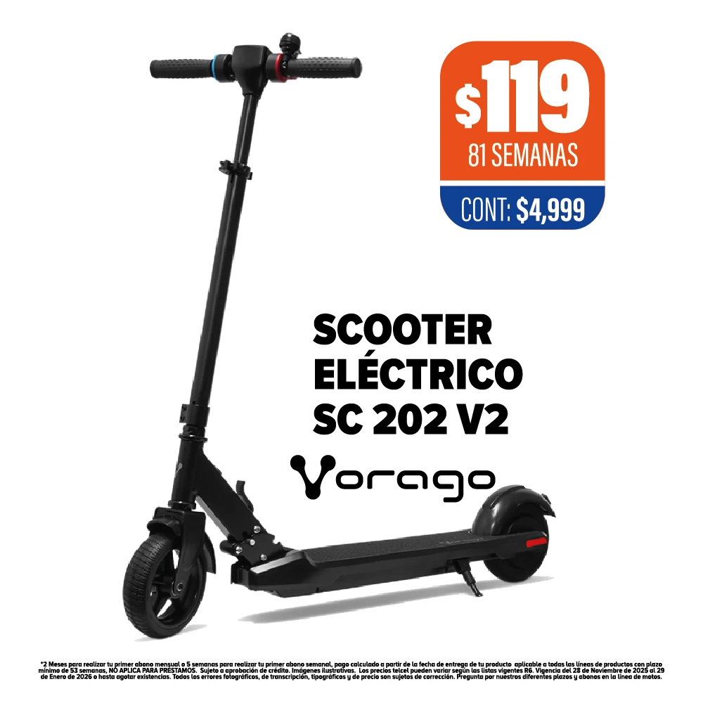 SCOOTER ELÉCTRICO SC 202 V2