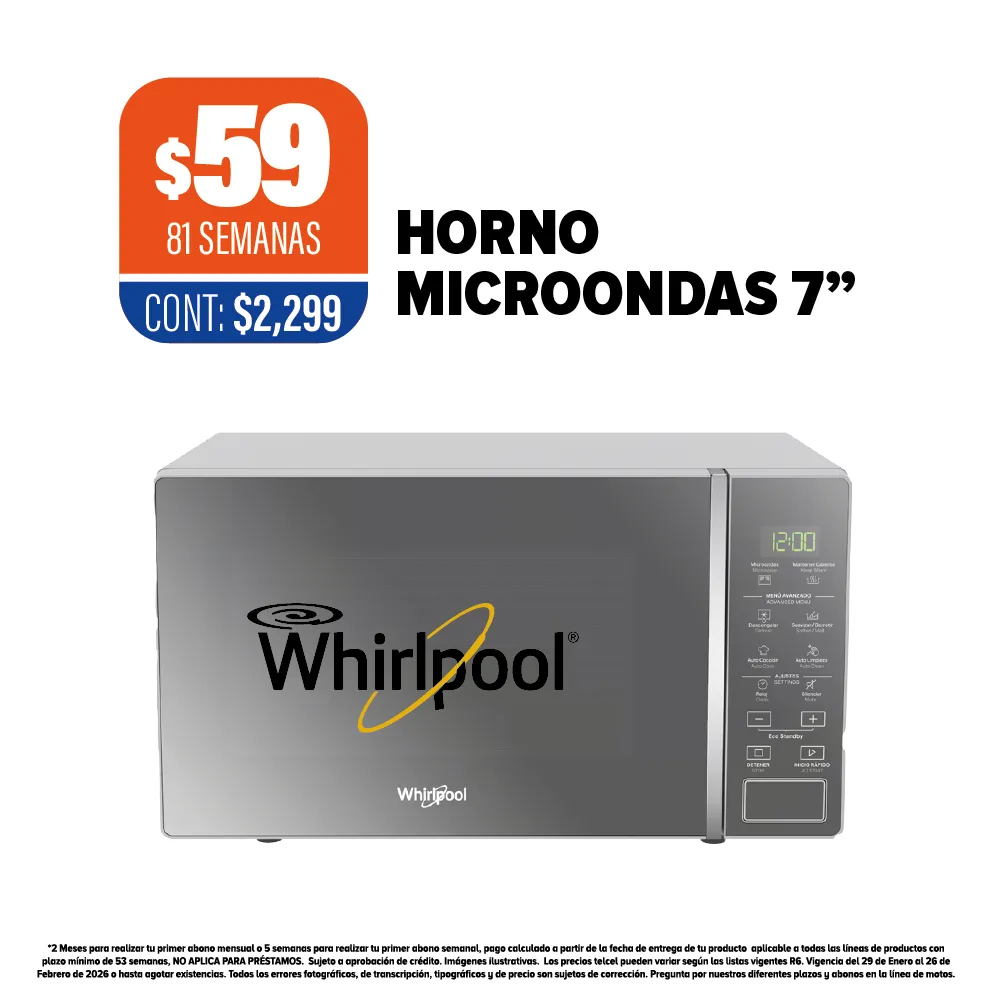 HORNO DE MICROONDAS 7 WHIRLPOOL