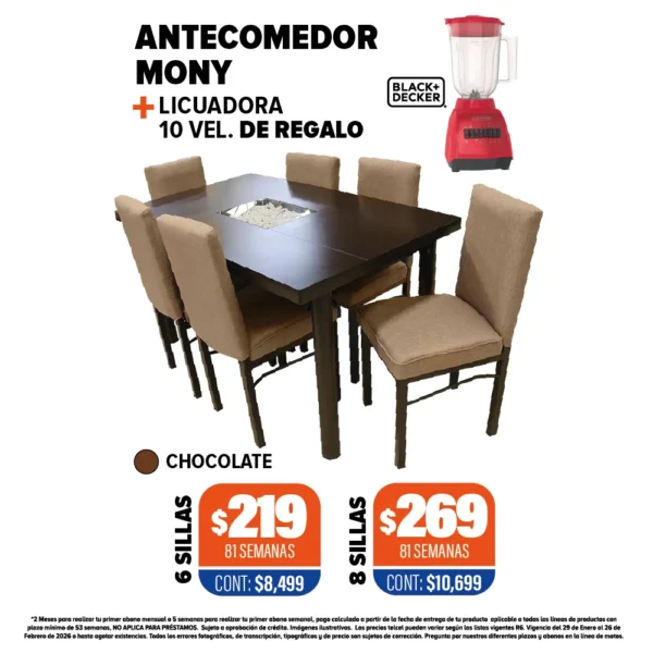 ANTECOMEDOR MONY + LICUADORA