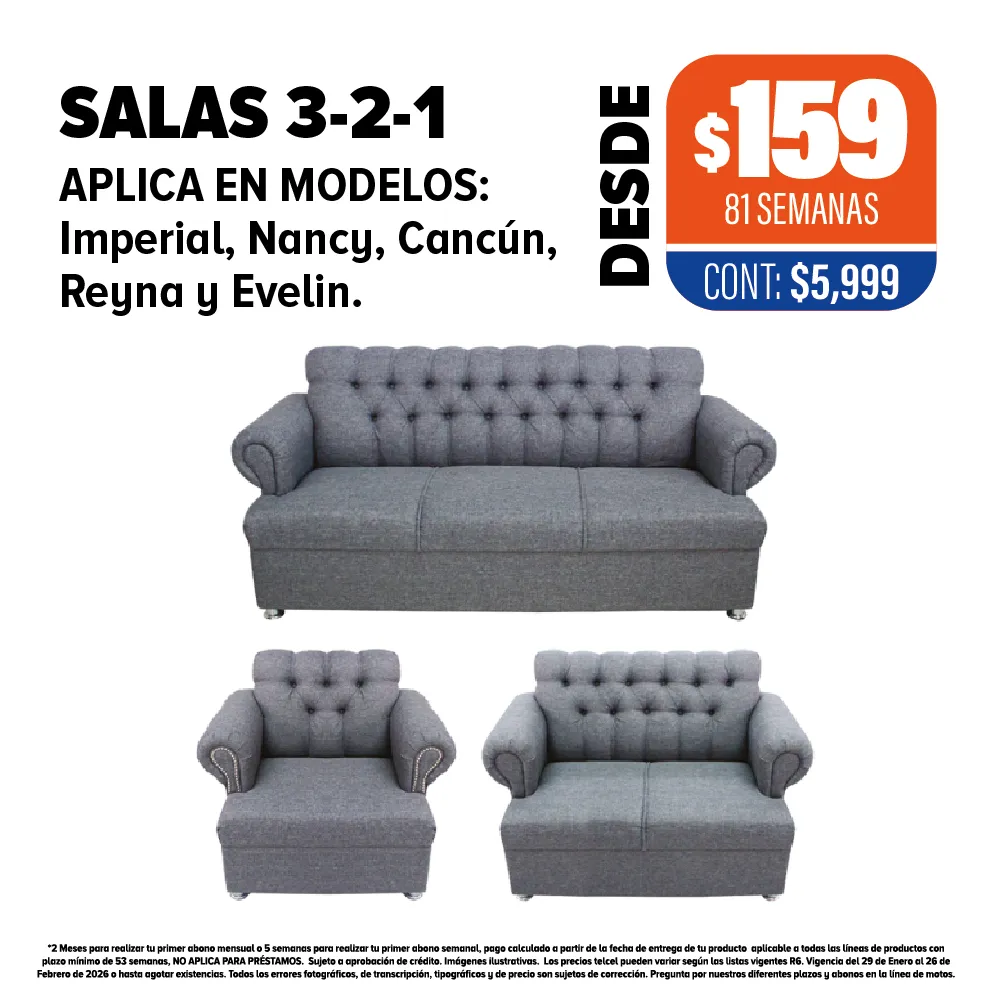 SALAS 3-2-1 (VARIOS MODELOS)