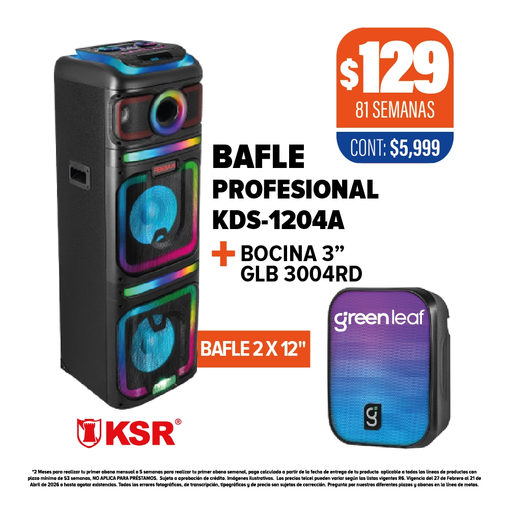 BAFLE PROFESIONAL KSR + BOCINA GREENLEAF
