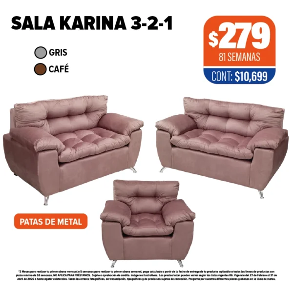 SALA KARINA 3-2-1