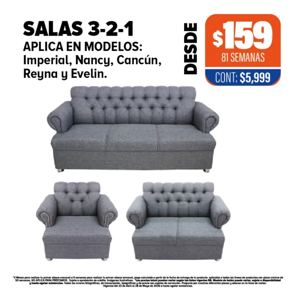 SALAS 3-2-1 (VARIOS MODELOS)