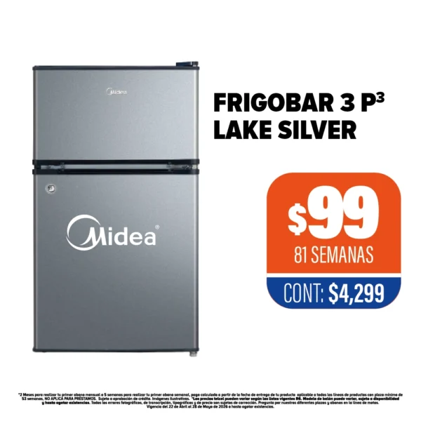 FRIGOBAR 3 P3 LAKE SILVER
