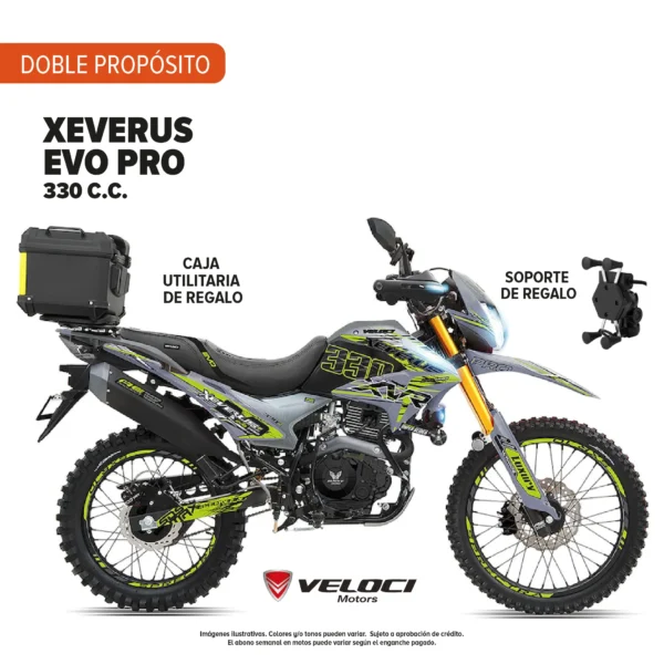 Motocicleta Veloci Xeverus Evo Pro 330 C.C. 2026 Gris