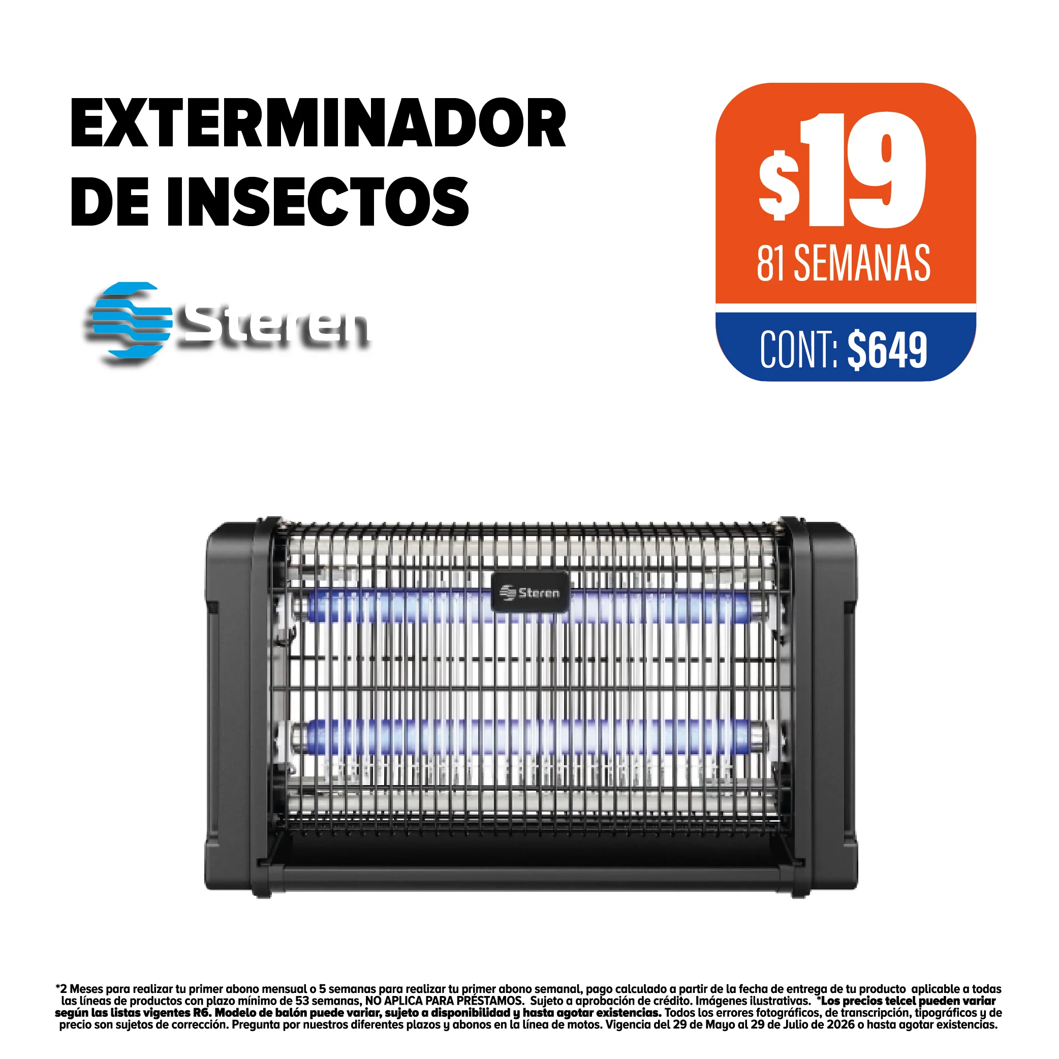 EXTERMINADOR DE INSECTOS STEREN
