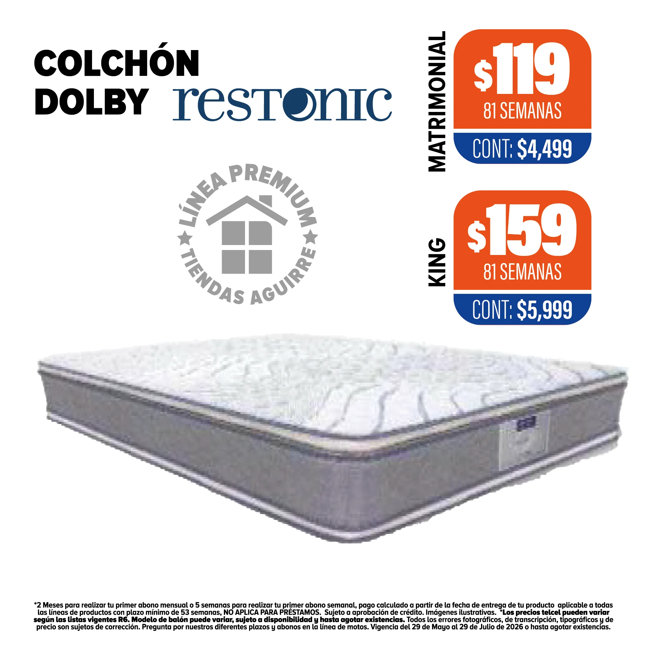 COLCHÓN DOLBY RESTONIC