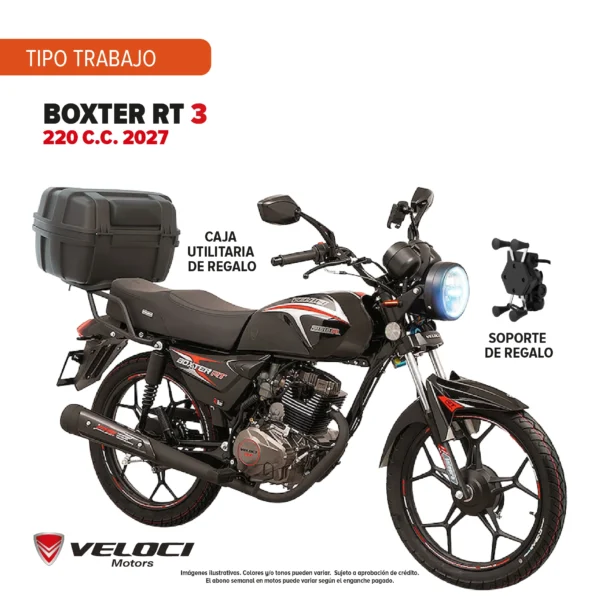 Motocicleta Veloci Boxter RT3 220 C.C. 2027