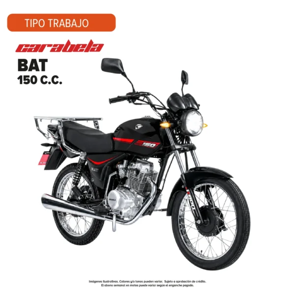Motocicleta Carabela BAT 150 C.C. 2027 Negra