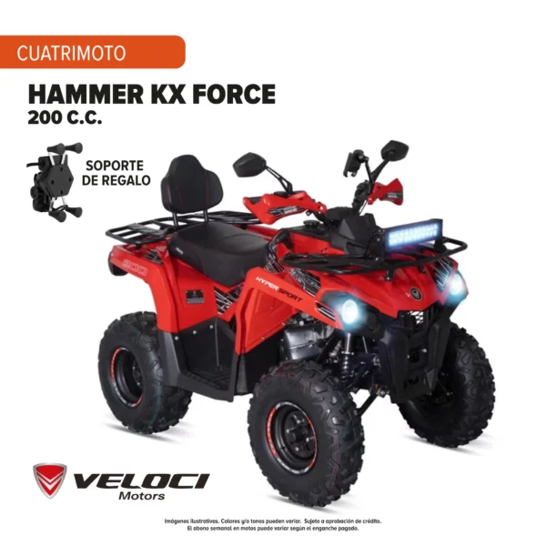 Cuatrimoto Veloci Hammer KX Force 200 C.C. 2027