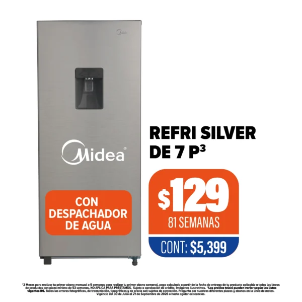 Refri Midea Silver 7 P3