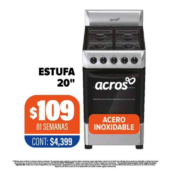 Estufa 20” Acros
