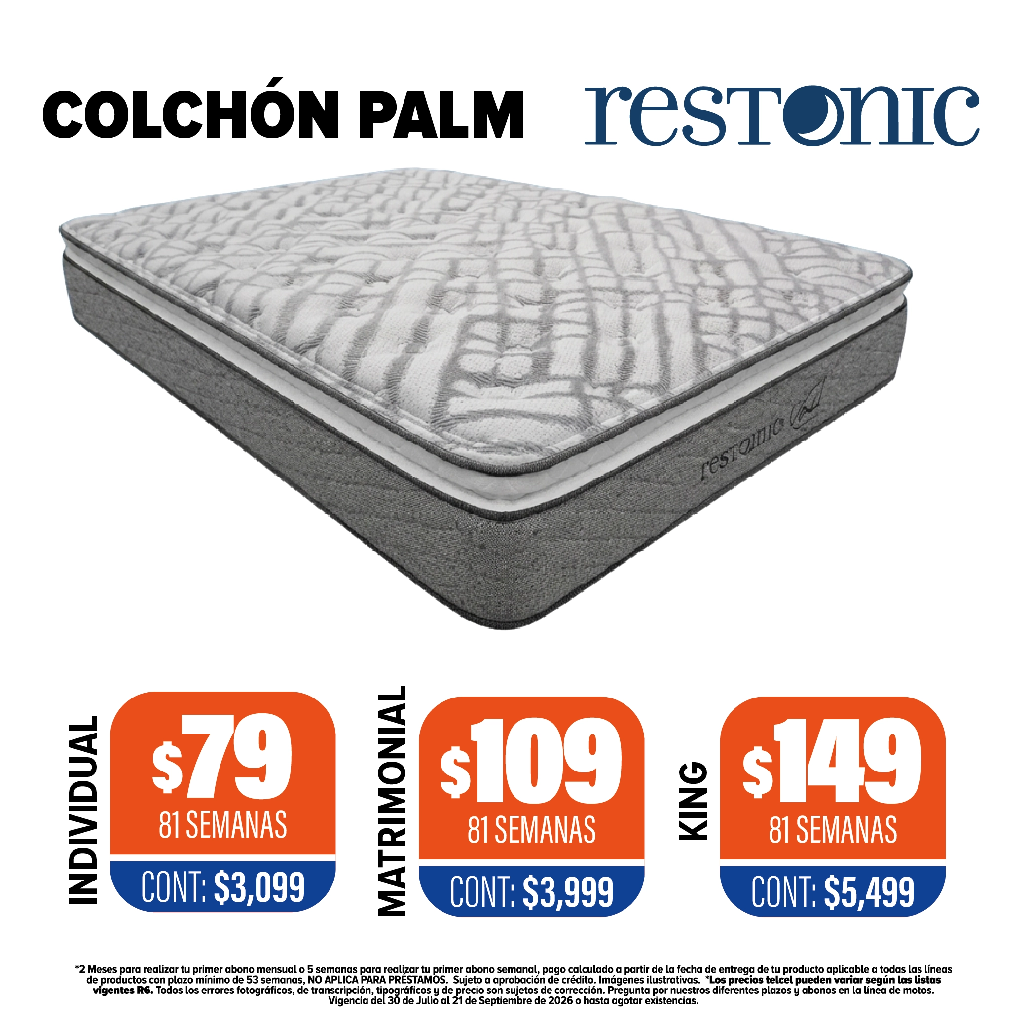 Colchón Restonic Palm