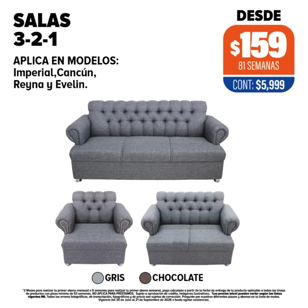 Salas 3-2-1 (varios modelos)