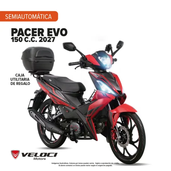 Motocicleta Veloci Pacer Evo 150 C.C. 2027
