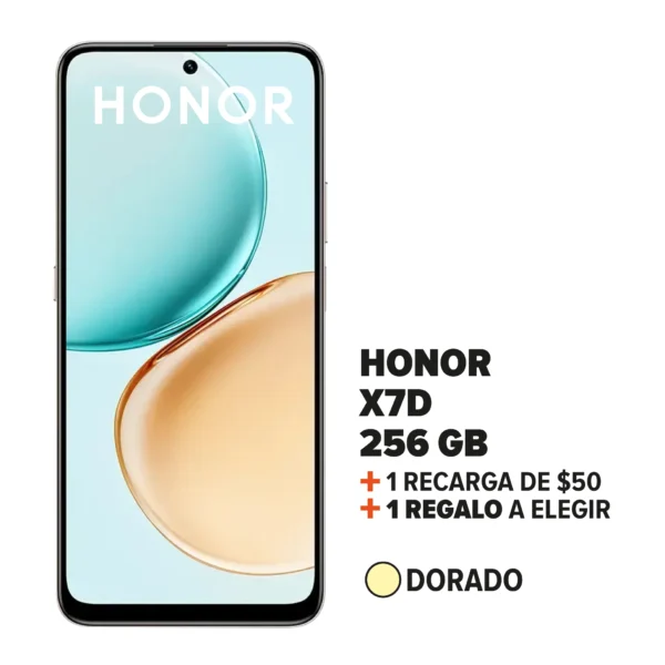 Honor X7d + Recarga + 1 Regalo