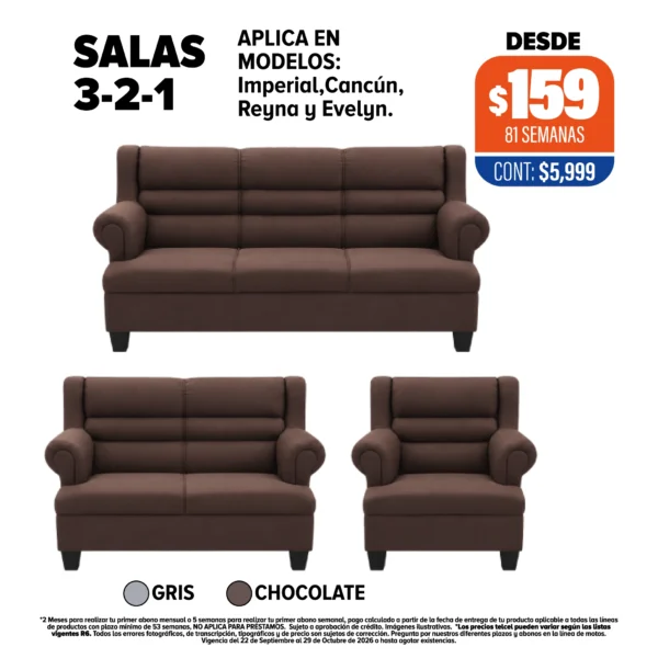 Salas 3-2-1 (Varios modelos)